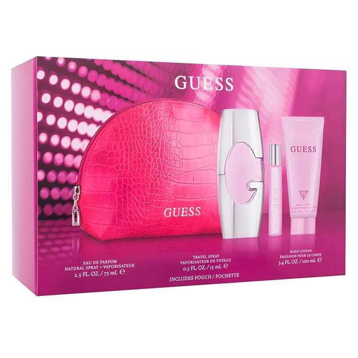 مجموعة هدايا Guess Pink Eau de Parfum &amp; Body Lotion