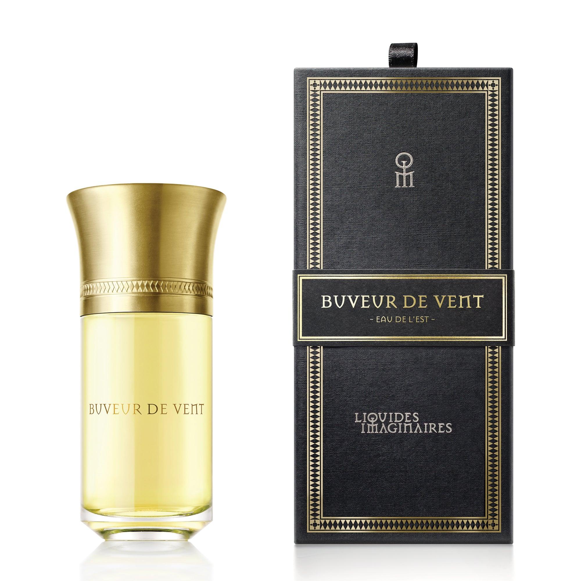 Buveur de Vent perfume bottle and packaging on a white background