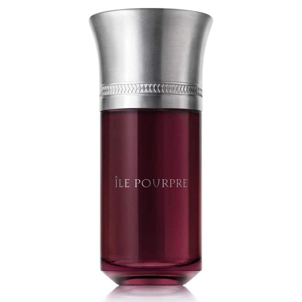 Red bottle with silver cap on a white background