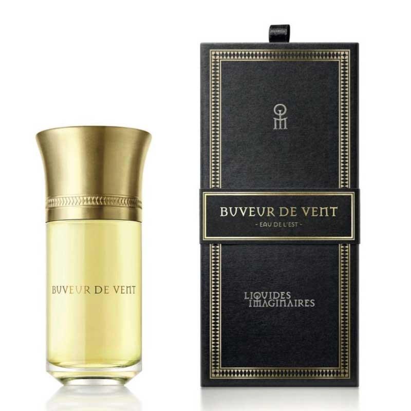 Buveur de Vent perfume bottle and packaging on a white background