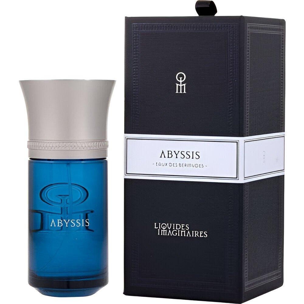 Abyssis perfume bottle and packaging on a white background