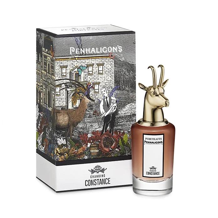 Penhaligon's perfume bottle with decorative box on a white background