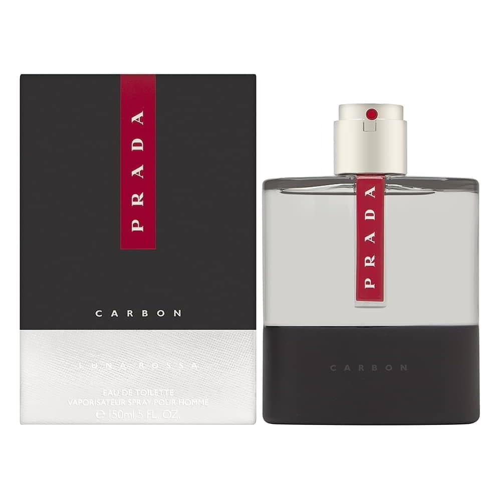 Prada Luna Rossa Carbon Eau De Toilette 100ml for Men – Fresh Lavender & Metallic Spice Scent