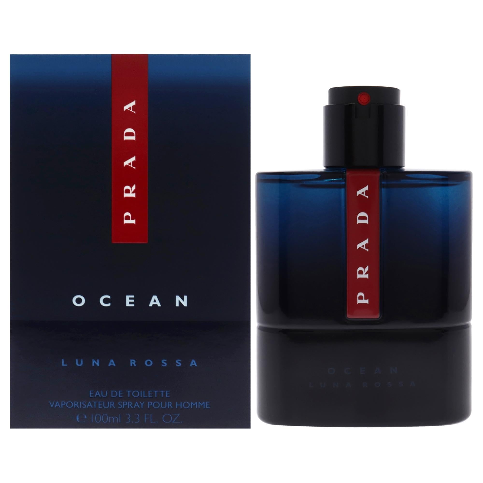 Prada Luna Rossa Ocean Eau De Toilette 100ml for Men – Fresh Aquatic & Citrus Energy