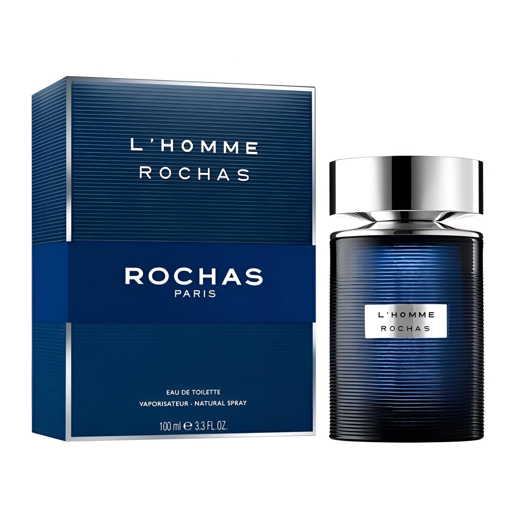 Rochas L’Homme Eau De Toilette 100ml for Men – Fresh Woody Aromatic Scent