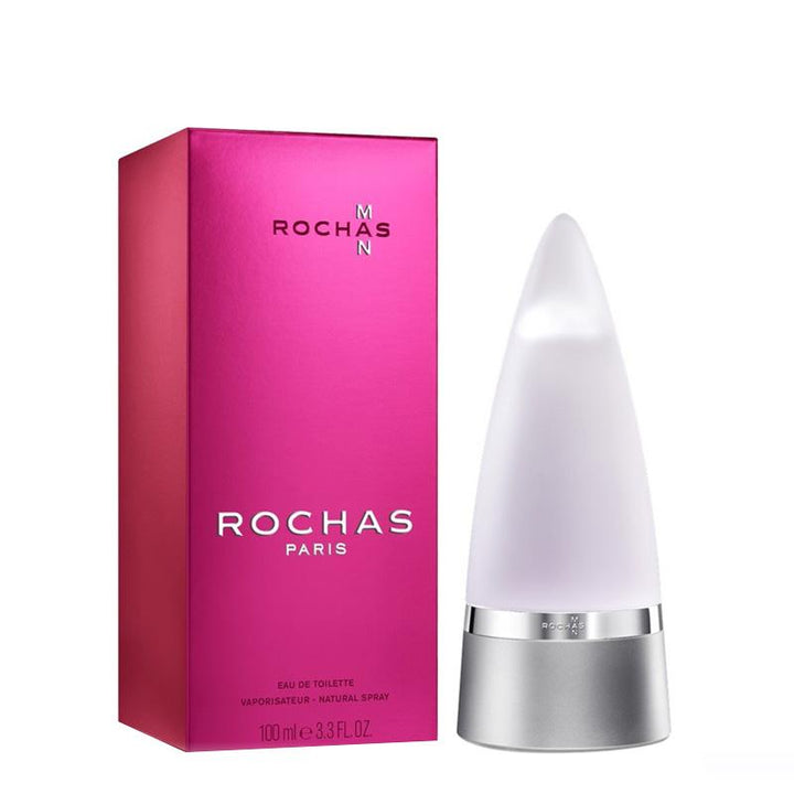 Rochas Man Eau De Toilette 100ml for Men – Gourmand Woody Aromatic Scent
