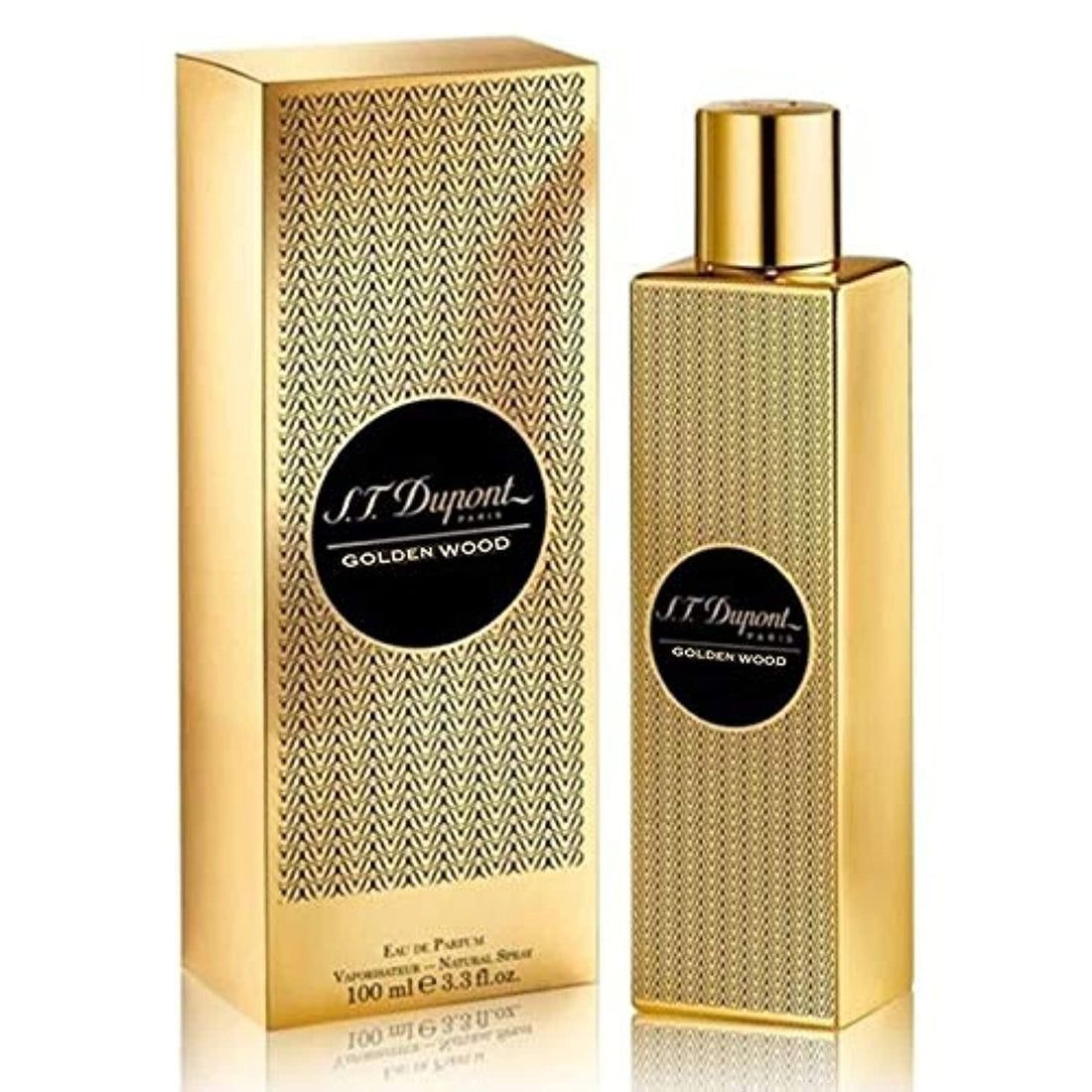 S.T. Dupont Golden Wood Eau De Parfum 100ml for Unisex – Warm Woody Oriental Scent