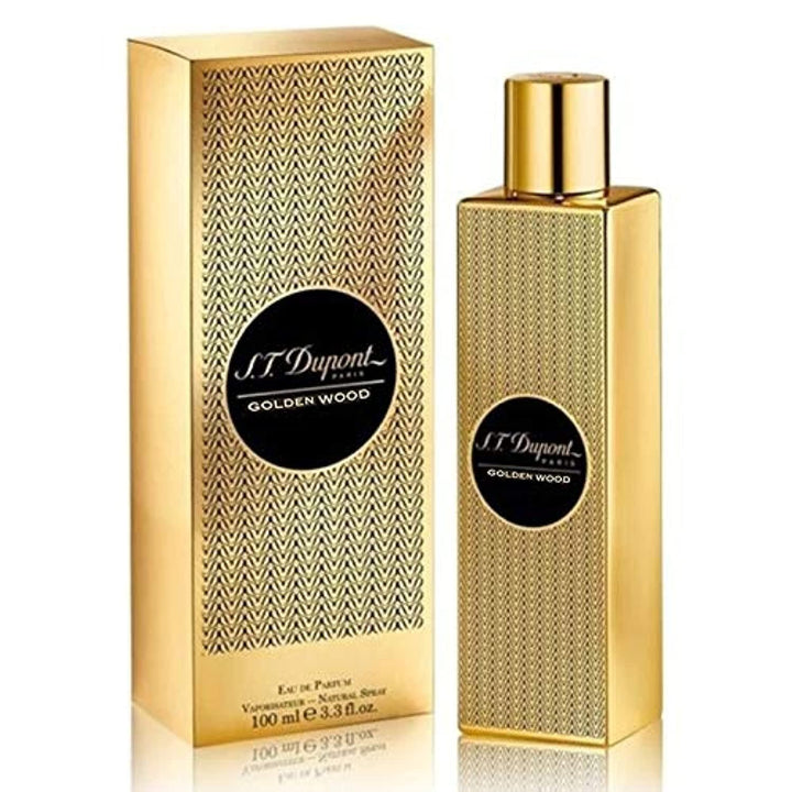 S.T. Dupont Golden Wood Eau De Parfum 100ml for Unisex – Warm Woody Oriental Scent