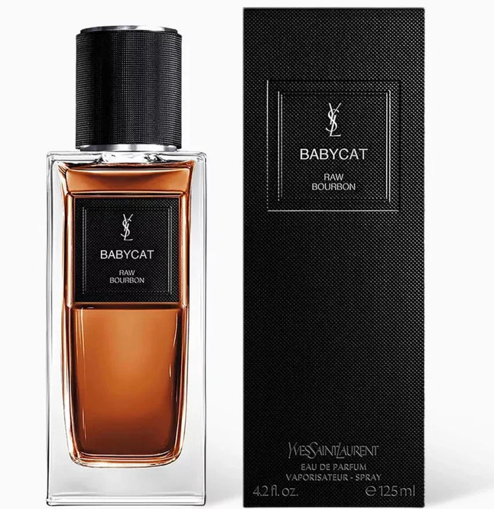 Yves Saint Laurent Babycat Raw Bourbon Eau de Parfum 125 ml – Unisex Vanilla Suede Fragrance