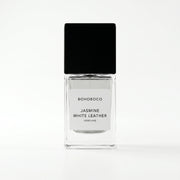 Bohoboco Jasmine White Leather Extrait de Parfum 50ml - Perfume box with bottle.