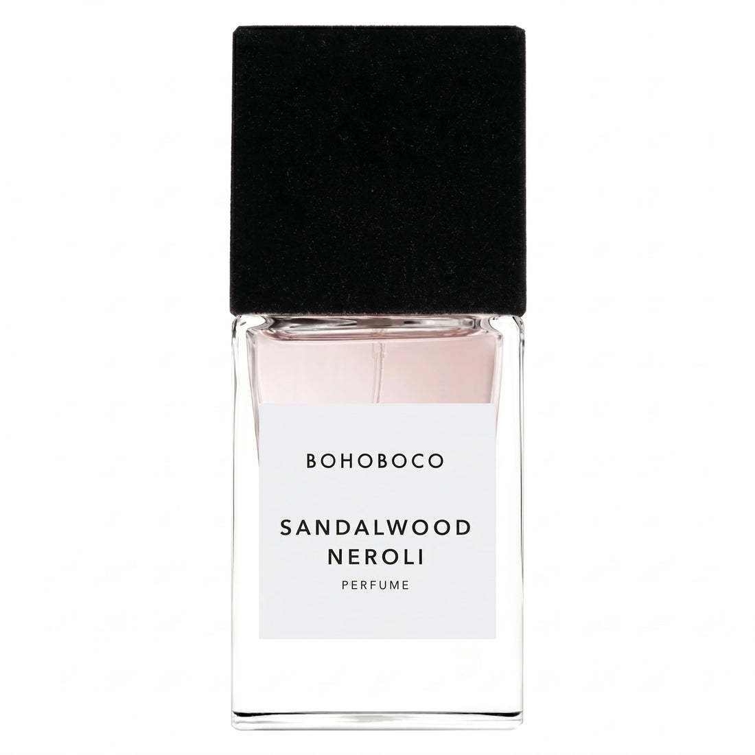 Bohoboco Sandalwood Neroli Extrait de Parfum 50ml - Perfume box with bottle.