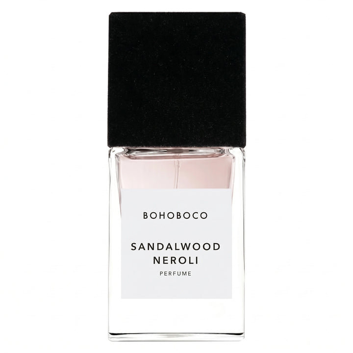 Bohoboco Sandalwood Neroli Extrait de Parfum 50ml - Perfume box with bottle.