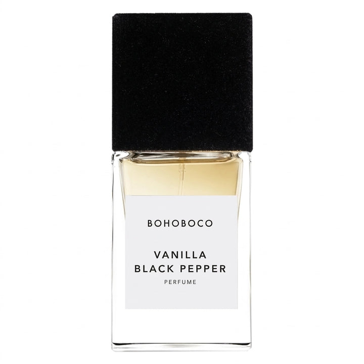 Bohoboco Vanilla Black Pepper Extrait de Parfum 50ml - Perfume box with bottle.