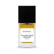 Bohoboco Yellow Rose Incense Extrait de Parfum 50ml - Perfume box with bottle.
